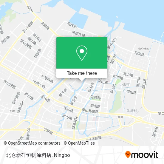 北仑新矸恒帆涂料店 map
