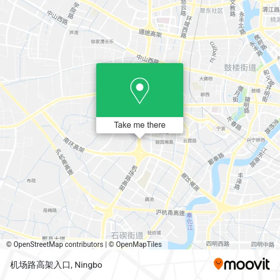 机场路高架入口 map