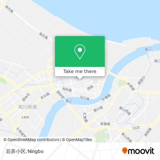 后弄小区 map