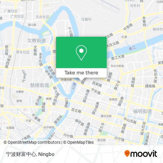 宁波财富中心 map