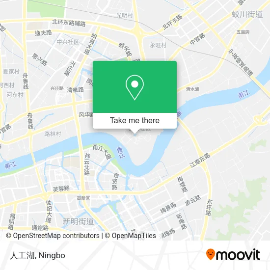 人工湖 map