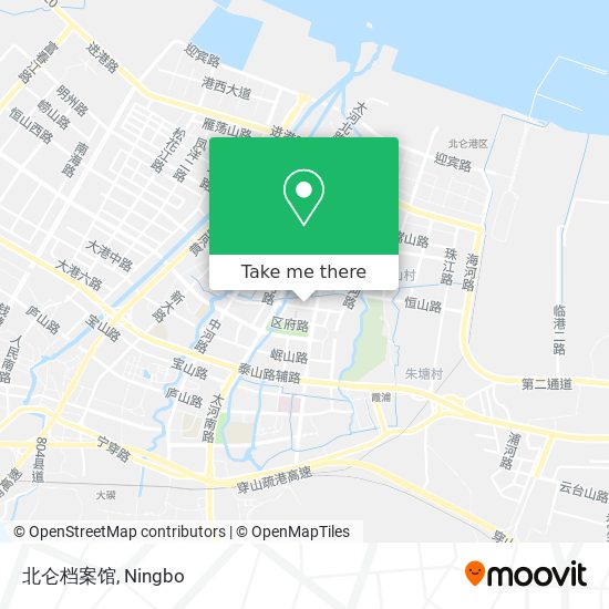 北仑档案馆 map