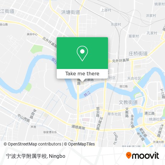 宁波大学附属学校 map