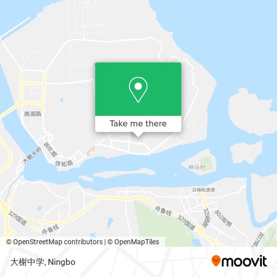 大榭中学 map