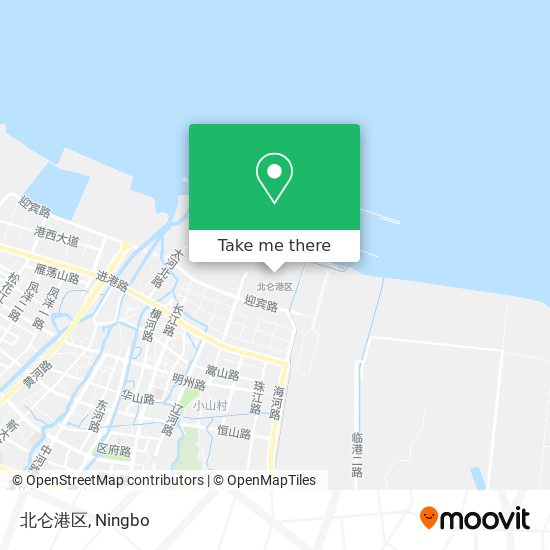 北仑港区 map