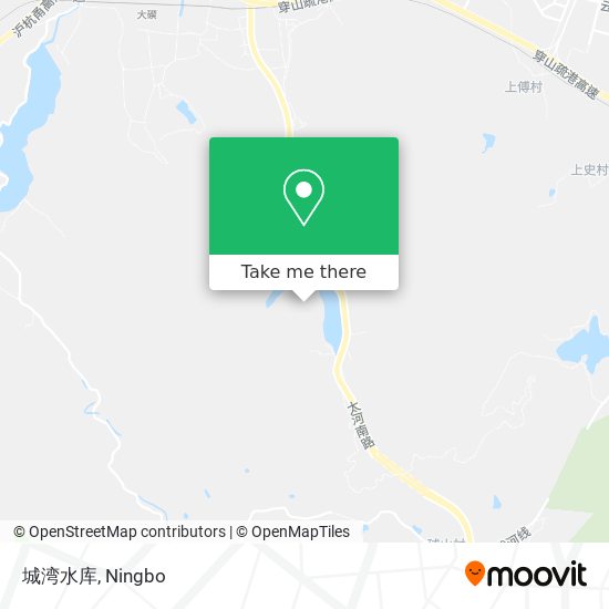 城湾水库 map