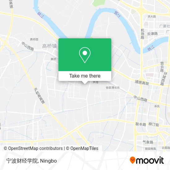 宁波财经学院 map