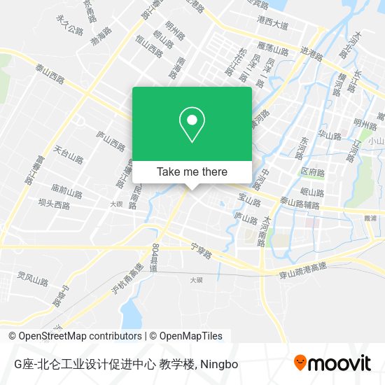 G座-北仑工业设计促进中心  教学楼 map