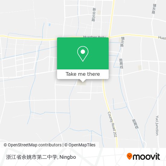 浙江省余姚市第二中学 map