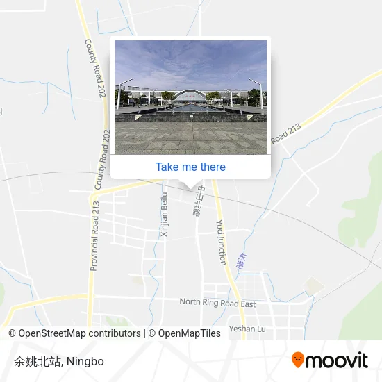 余姚北站 map