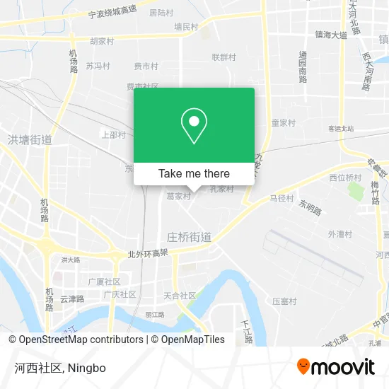 河西社区 map