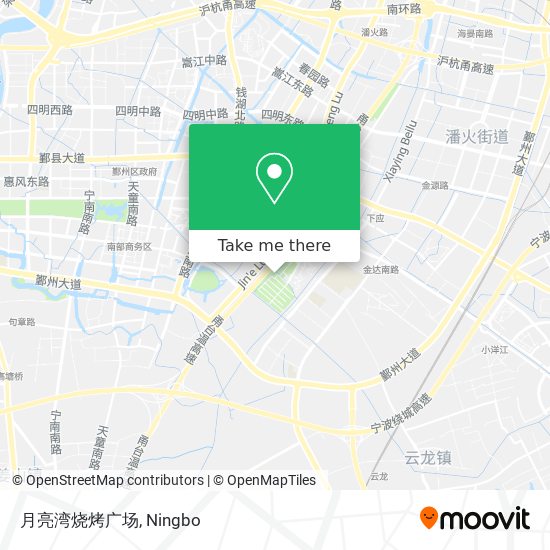 月亮湾烧烤广场 map