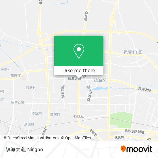 镇海大道 map