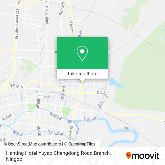 Hanting Hotel Yuyao Chengdong Road Branch map