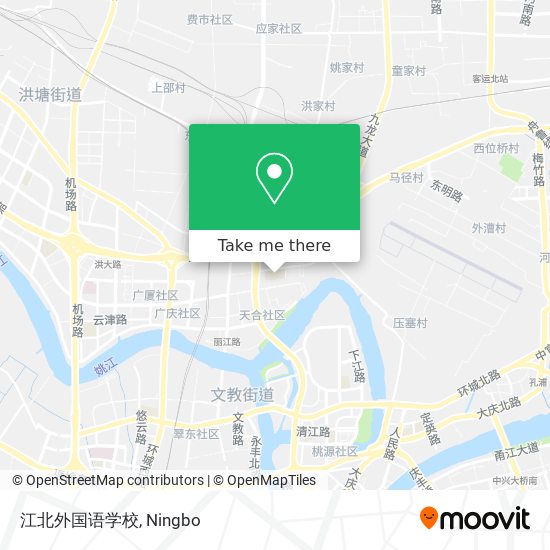 江北外国语学校 map