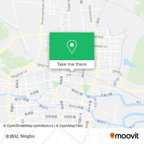 余姚站 map