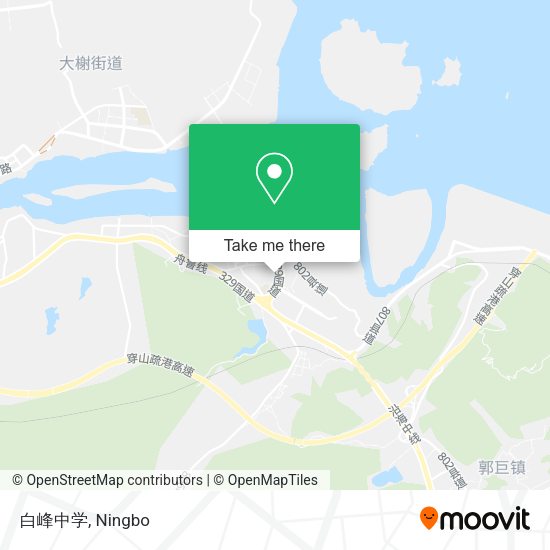 白峰中学 map