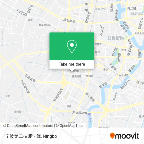 宁波第二技师学院 map