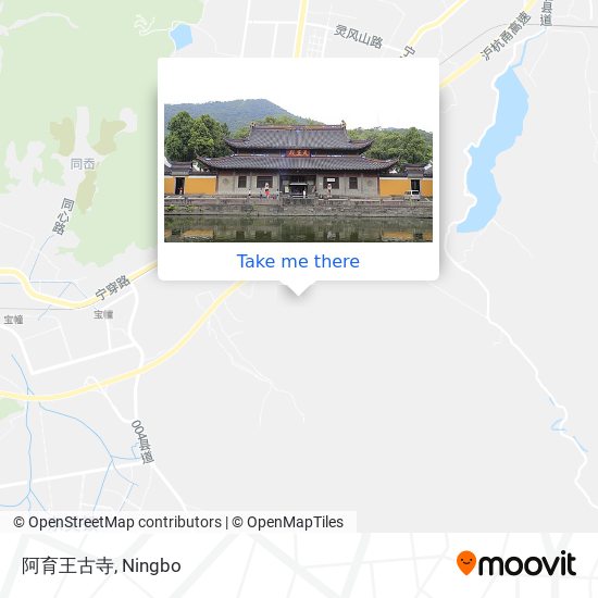 阿育王古寺 map