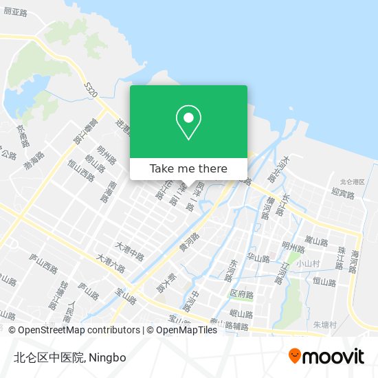 北仑区中医院 map