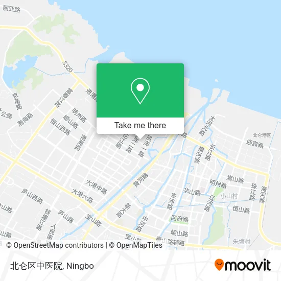 北仑区中医院 map