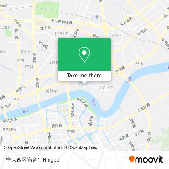 宁大西区宿舍1 map