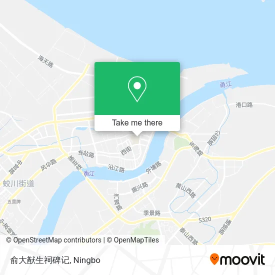 俞大猷生祠碑记 map