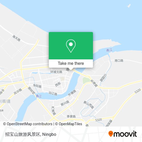 招宝山旅游风景区 map
