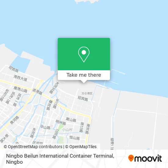 Ningbo Beilun International Container Terminal map