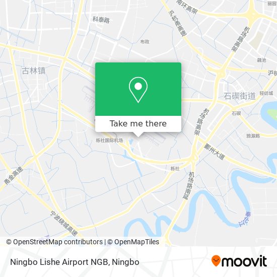 Ningbo Lishe Airport NGB map