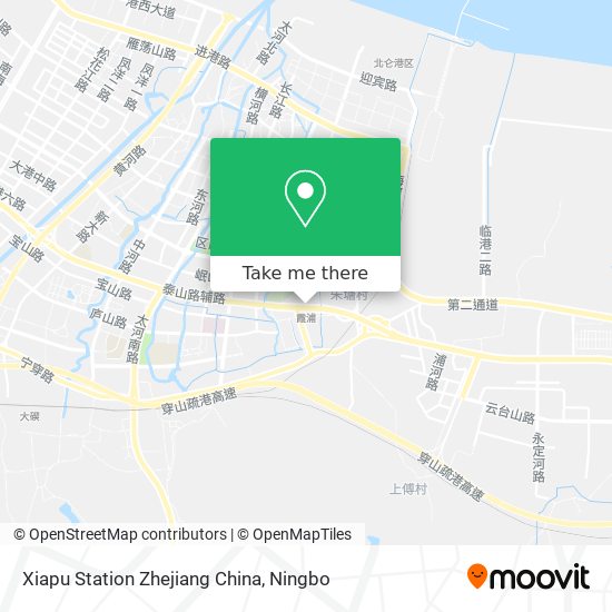 Xiapu Station Zhejiang China map