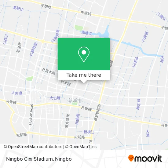 Ningbo Cixi Stadium map