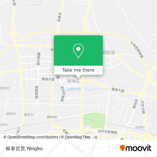 银泰百货 map