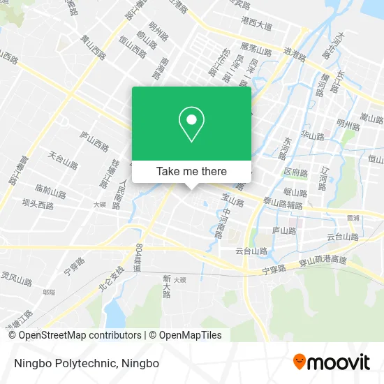 Ningbo Polytechnic map