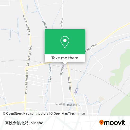 高铁余姚北站 map