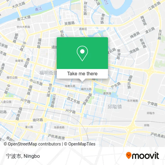 宁波市 map