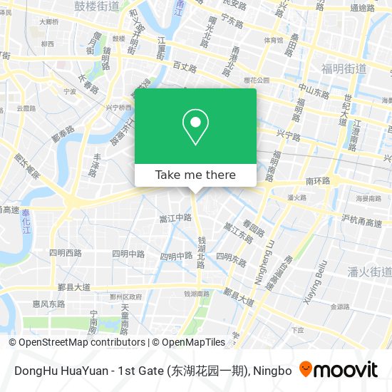 DongHu HuaYuan - 1st Gate (东湖花园一期) map
