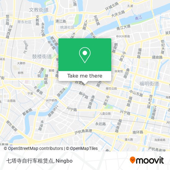 七塔寺自行车租赁点 map