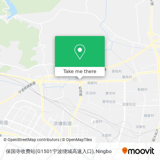 保国寺收费站(G1501宁波绕城高速入口) map