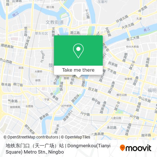 地铁东门口（天一广场）站 | Dongmenkou(Tianyi Square) Metro Stn. map