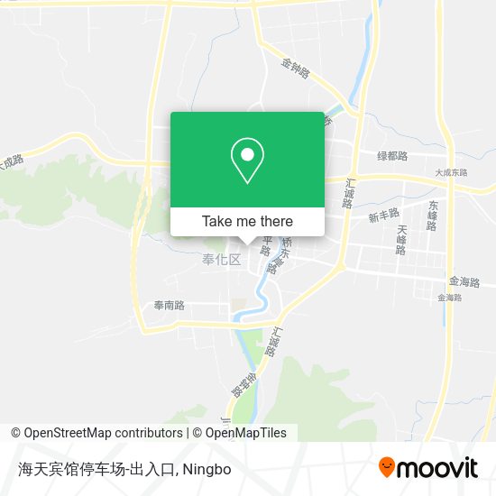 海天宾馆停车场-出入口 map