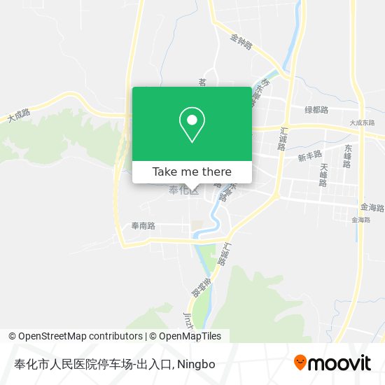 奉化市人民医院停车场-出入口 map