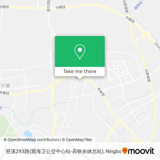 慈溪293路(观海卫公交中心站-高铁余姚北站) map