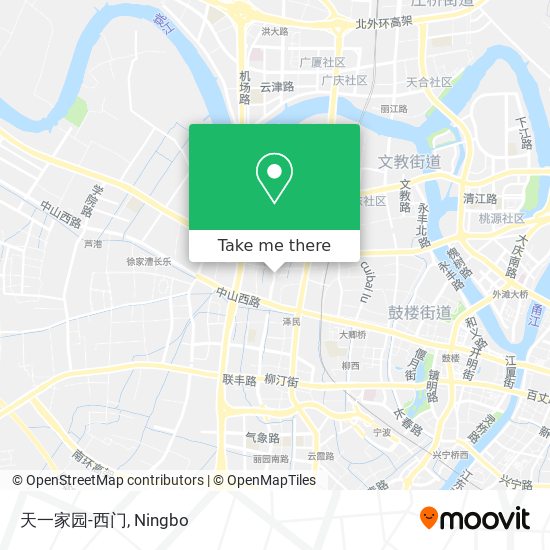 天一家园-西门 map