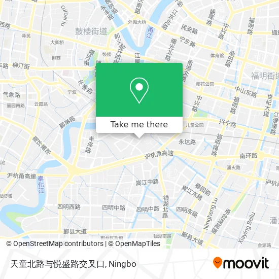 天童北路与悦盛路交叉口 map