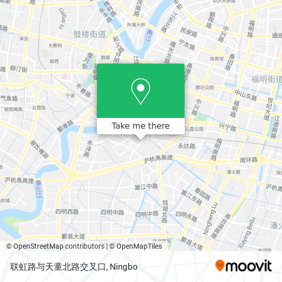 联虹路与天童北路交叉口 map