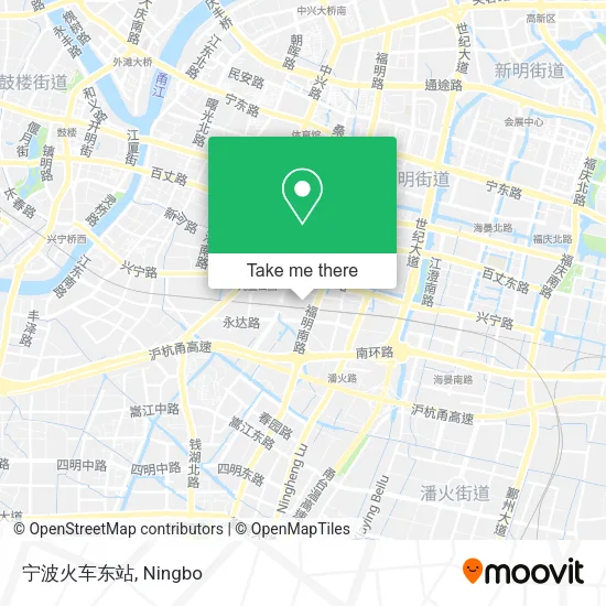 宁波火车东站 map