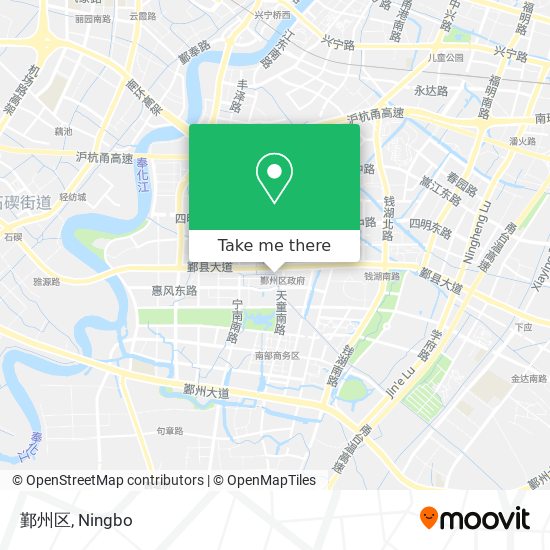 鄞州区 map