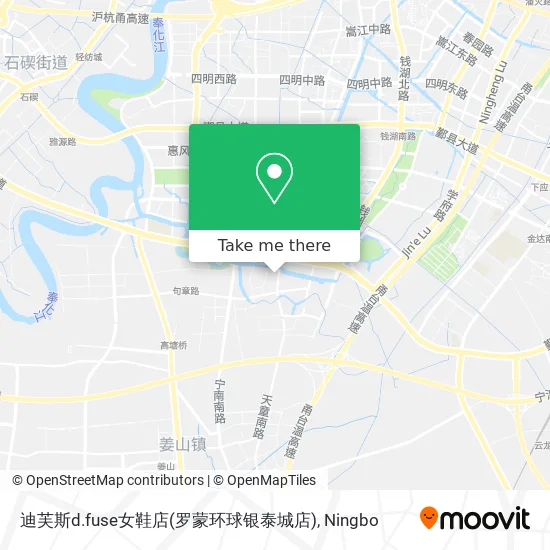 迪芙斯d.fuse女鞋店(罗蒙环球银泰城店) map