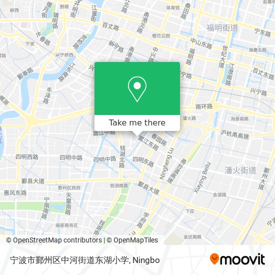 宁波市鄞州区中河街道东湖小学 map